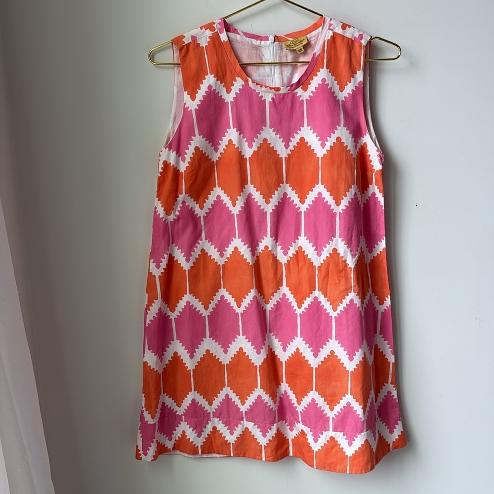 Roberta Roller Rabbit Diamond Pattern Shift Dress… - image 1